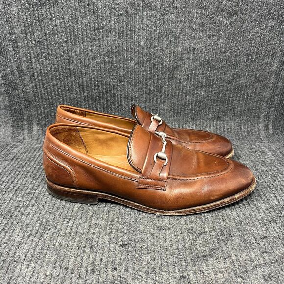 Allen Edmonds Randolph Bit Penny Loafer Oxford Dress Brown Leather Mens 10.5 D